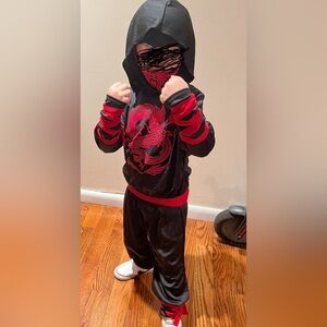 Black and Red Ninja Costume